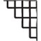 Ekena Millwork Diane Wrought Iron Bracket, (Triple center brace), Antiqued Pewter 2"W x 12"D x 15"H BKTM02X12X15TDIAPW - alternate 4